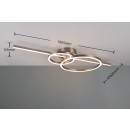 Trio 643010307 LED Anbau-Kronleuchter Montilla | 54W integrierte LED-Quelle | 6300 lm | 2700-6000K
