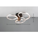 Trio T648110605 LED Deckenleuchte CARUSO  | 43W integrierte LED-Quelle | 4980lm | 2300+3000+4000K
