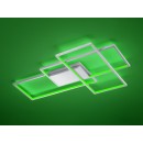 TRIO 652690307 LED Deckenleuchte Thiago 1x40W | 3400lm | 3000-6000K | IP20 | RGBW - dimmbar, Temperatureinstellung, Memory-Funktion, Fernbedienung Technologie WiZ, Nickel