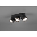 TRIO 652910332 LED Deckenleuchte Spotleuchte Taurus 3x3,5W 3x1,5W + | 1350lm | 3000K | IP20 - schwarz