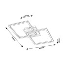 Rabalux 6589 LED-Deckenleuchte Ashton 1x24W | 1600lm | 3000 K - schwarz