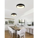 Trio 671210132 LED- Deckenleuchte Girona 1x27w | SMD | 3000lm | 3000K - 3 Phase Dimmen, mattschwarz