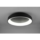 Trio 671290132 LED- Deckenleuchte Girona 1x48w | SMD | 5600lm | 2700-6000K - dimmbar, Temperatur der Beleuchtung, Speicherfunktion, Nachtmodus, Fernbedienung Matt schwarz