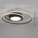 Trio 672310232 LED-Deckenleuchte Yava 1x56w | 6800lm | 2700-6000k - Fernbedienung, dimmbar, schwarz