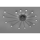 TRIO 679511532 LED Kronleuchter Peacock 1x2,6W | 270L | 4000K | IP20 schwarz