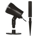 Emos DCPC02 LED Dekorativer Projektor - Schneeflocken 36W | IP44 - weiß, rotierendes Licht, schwarz