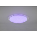 Trio 680214800 LED-Deckenleuchte Froneno 1x18,5w | 1900lm | 4000k | IP44 | RGB - dimmbare, Fernbedienung, Stellar-Effekt, weiß