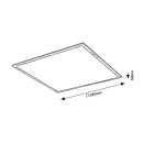Rabalux 6908 LED-Deckenleuchte Almond 1x40W | 4200lm | 4000K - weiß, Holzimitation