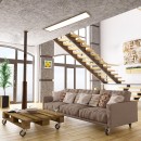 Rabalux 6909 LED-Deckenleuchte Almond 1x40W | 4200lm | 4000K - weiß, Holzimitation