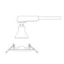 Philips 8720169392601 Einbaurahmen Peridot GU10 | weiß