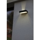 Lutec 6939501330 LED-Außenwandleuchte Fadi mit Sensor 1x5W | 800lm | 2700-6500K | IP54 - schwarz