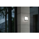 Lutec 6943701125 LED Solar Außenwandleuchte Doblo 1x12W | 1000lm | 4000 K | IP44 - grau