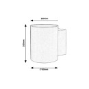 Rabalux 7021 Wandleuchte Kaunas 1x10w | G9 - weiß