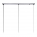 Lucide 70483/03/11 Hängende Deckenleuchte Erny 3x60w | E27 - Chrom, Glas, dimmbar