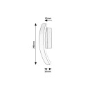 Rabalux 98071088 LED Wandleuchte Jarnelle  | 12W integrierte LED-Quelle | 800lm | 3000K