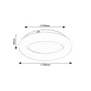 Rabalux 98071168 LED Deckenleuchte Celie  | 24W integrierte LED-Quelle | 2550lm | 4000K
