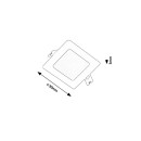 Rabalux 98071262 LED Einbauleuchte Shaun2  | 3W integrierte LED-Quelle | 220lm | 4000K