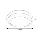 Rabalux 98071273 LED Deckenleuchte Barbora  | 24W integrierte LED-Quelle | 2000lm | 4000K