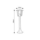 Rabalux 7128 Gartenpfosten Taverna 1x15W | E27 | IP44 - schwarz