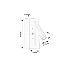 Rabalux 98071286 LED Spot-Wandleuchte Gello  | 4W integrierte LED-Quelle | 220lm | 3000K