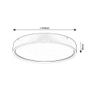 Rabalux 98071289 LED Deckenleuchte Dewson  | 37W integrierte LED-Quelle | 2480lm | 3000K