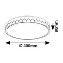 Rabalux 98071303 LED Deckenleuchte Malin  | 24W integrierte LED-Quelle | 1500lm | 3000-6500K