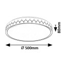 Rabalux 98071304 LED Deckenleuchte Malin | 48W integrierte LED-Quelle | 3000lm | 3000-6500K