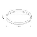 Rabalux 98071309 LED Deckenleuchte Thric  | 20W integrierte LED-Quelle | 1250lm | 3000K