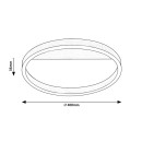 Rabalux 98071311 LED Deckenleuchte Thrac | 20W integrierte LED-Quelle | 1350lm | 4000K
