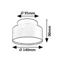 Rabalux 98071320 LED Deckenleuchte Ovidia  | 24W integrierte LED-Quelle | 1110lm | 3000K