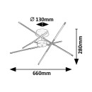 Rabalux 98071339 LED Deckenleuchte Henli2  | 40W integrierte LED-Quelle | 2800lm | 3000K