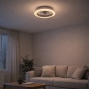 Rabalux 71348 LED Ventilator mit Licht Dalfon | 24W integrierte LED-Quelle | 2200lm | 3000-6500K | Fernbedienung | Dimmer | weiß