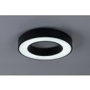 Rabalux 71360 LED Deckenleuchte Cirano | 24W integrierte LED-Quelle | 1420lm | 3000/4000/6000K | schwarz