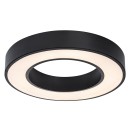 Rabalux 71360 LED Deckenleuchte Cirano | 24W integrierte LED-Quelle | 1420lm | 3000/4000/6000K | schwarz