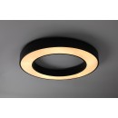 Rabalux 71361 LED Deckenleuchte Cirano | 45W integrierte LED-Quelle | 2700lm | 3000-6500K | Fernbedienung | Dimmer | schwarz