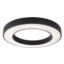Rabalux 71361 LED Deckenleuchte Cirano | 45W integrierte LED-Quelle | 2700lm | 3000-6500K | Fernbedienung | Dimmer | schwarz