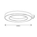 Rabalux 71363 LED Deckenleuchte Cirano | 45W integrierte LED-Quelle | 2700lm | 3000-6500K | Fernbedienung | Dimmer | gold