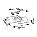 Rabalux 98071372 LED Deckenleuchte Ottavia  | 28W integrierte LED-Quelle | 2300lm | 3000K