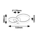Rabalux 98071385 LED Deckenleuchte Amilia | 24W integrierte LED-Quelle | 2070lm | 3000+4000+6500K