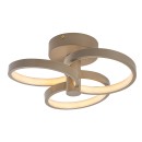 Rabalux 71400 LED Deckenleuchte Isidora | 32W integrierte LED-Quelle | 2560lm | 3000-6500K | Fernbedienung | Dimmer | beige