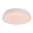 Rabalux 71413 LED Deckenleuchte Corlet | 23W integrierte LED-Quelle | 1900lm | 3000-6500K | Fernbedienung | Dimmer | weiß