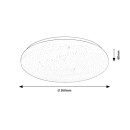Rabalux 71444 LED Deckenleuchte Danny2 | 12W integrierte LED-Quelle | 960lm | 3000-6500K | Fernbedienung | Dimmer | weiß