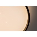 Rabalux 71450 LED Deckenleuchte Zerava | 60W integrierte LED-Quelle | 3800lm | 3000-6500K | Fernbedienung | Dimmer | schwarz