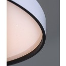 Rabalux 71450 LED Deckenleuchte Zerava | 60W integrierte LED-Quelle | 3800lm | 3000-6500K | Fernbedienung | Dimmer | schwarz