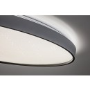 Rabalux 71451 LED Deckenleuchte Zerava | 80W integrierte LED-Quelle | 4400lm | 3000-6500K | Fernbedienung | Dimmer | schwarz