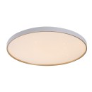 Rabalux 71454 LED Deckenleuchte Zerava | 80W integrierte LED-Quelle | 4600lm | 3000-6500K | Fernbedienung | Dimmer | gold