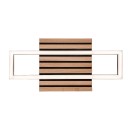Rabalux 71455 LED Deckenleuchte Noxelle | 12W integrierte LED-Quelle | 670lm | 3000/4000/6000K | braun
