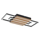 Rabalux 71456 LED Deckenleuchte Noxelle | 28W integrierte LED-Quelle | 1580lm | 3000/4000/6000K | braun