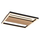 Rabalux 71457 LED Deckenleuchte Noxelle | 26W integrierte LED-Quelle | 1360lm | 3000/4000/6000K | braun
