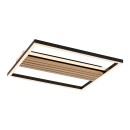 Rabalux 71458 LED Deckenleuchte Noxelle | 30W integrierte LED-Quelle | 1800lm | 3000/4000/6000K | braun